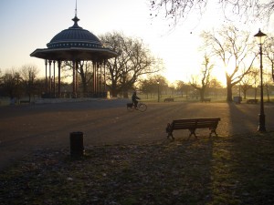 Bandstand on nearby Clapham Common