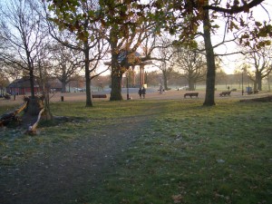 View on nearby Clapham Common